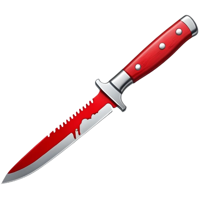 Knife with blood emoji