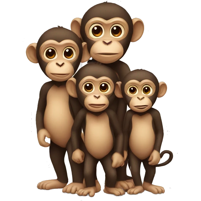 Monkey family  emoji
