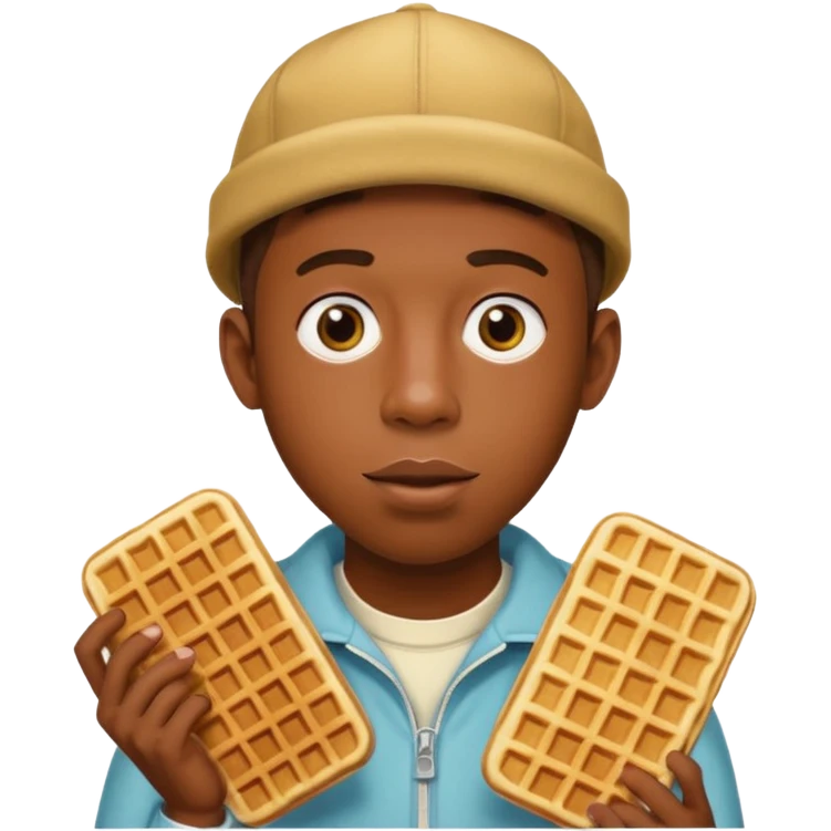 tyler the creator holding waffle emoji