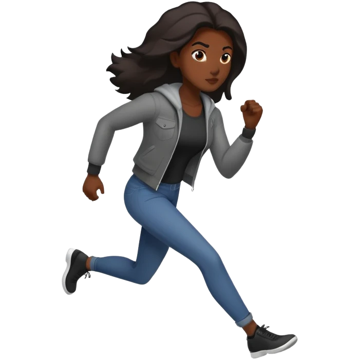 “A strong, fearless woman with dark skin, dressed in a stealthy, street-smart style. She moves with confidence, has a bold attitude, and carries a mysterious yet powerful presence—like a ninja in the streets.”  For emojis: 🥷🏾💪🏾😎🔥💰🔫👑 emoji