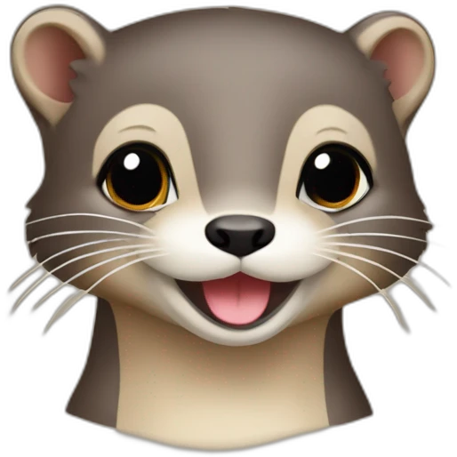Loutre sur biche emoji