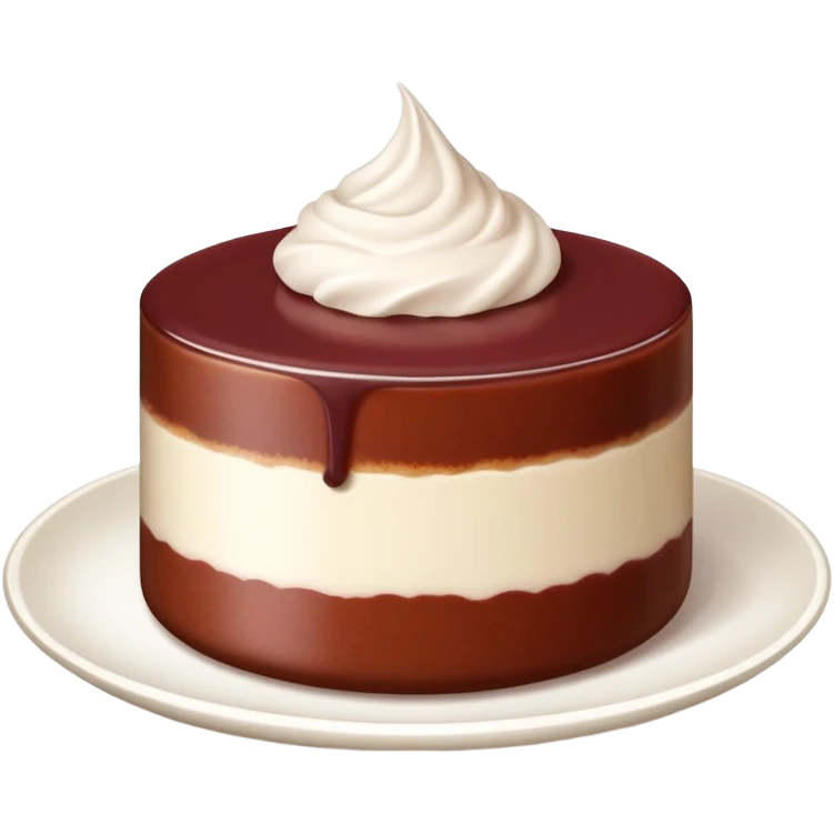 Put chai ko red bean pudding cake with muted colors emoji