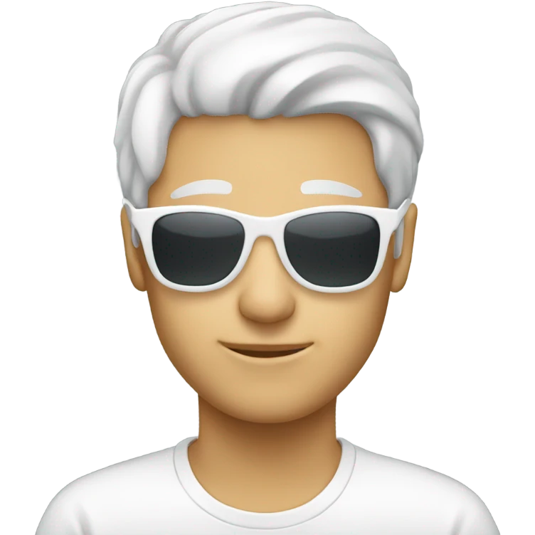 White sunglasses emoji