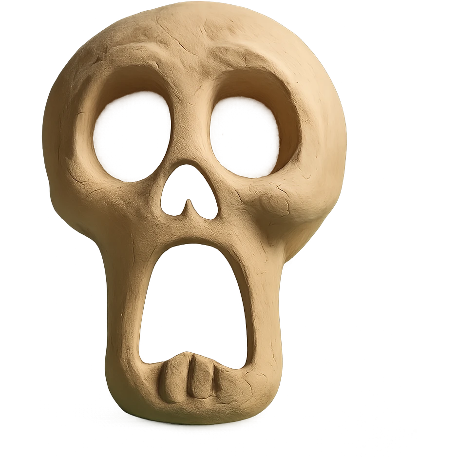 shocked skull emoji