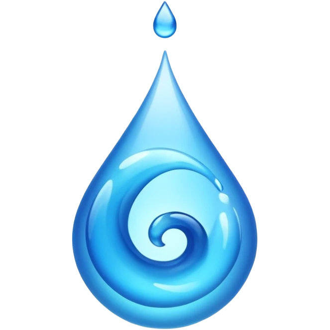 ampolla blu che si svuota emoji