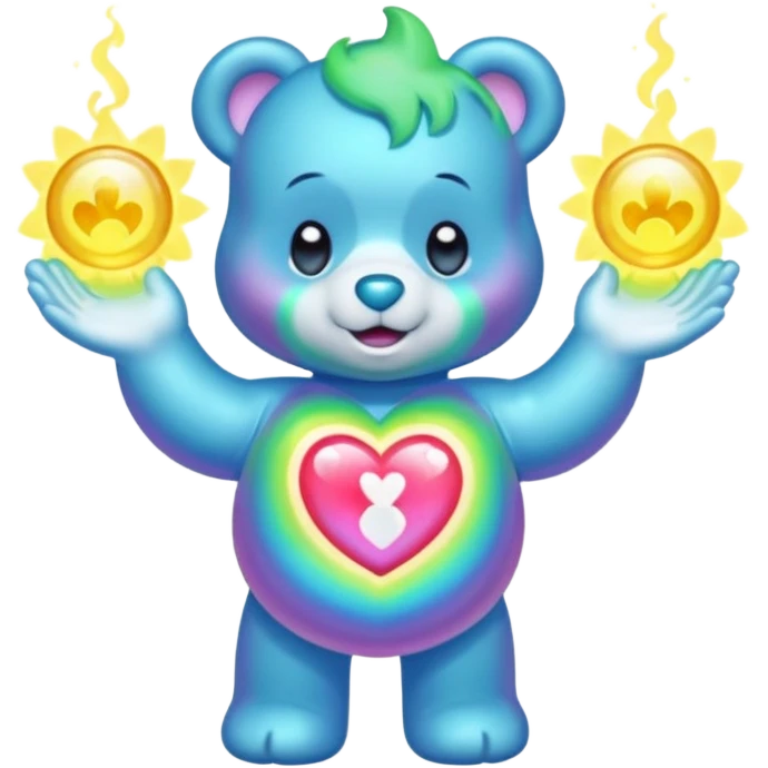 Care bear radioactive love emoji
