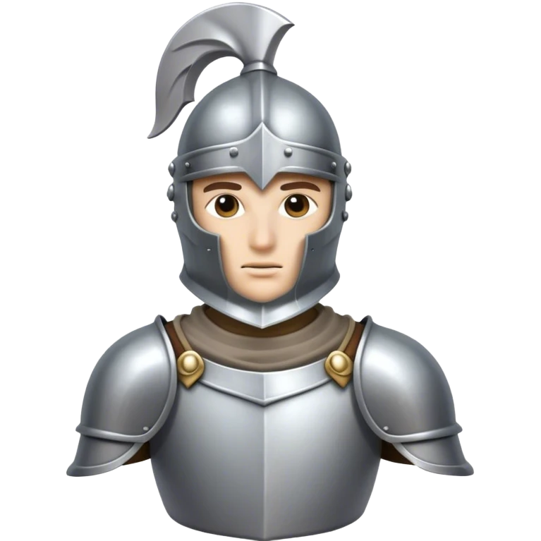 knight bust covered face emoji