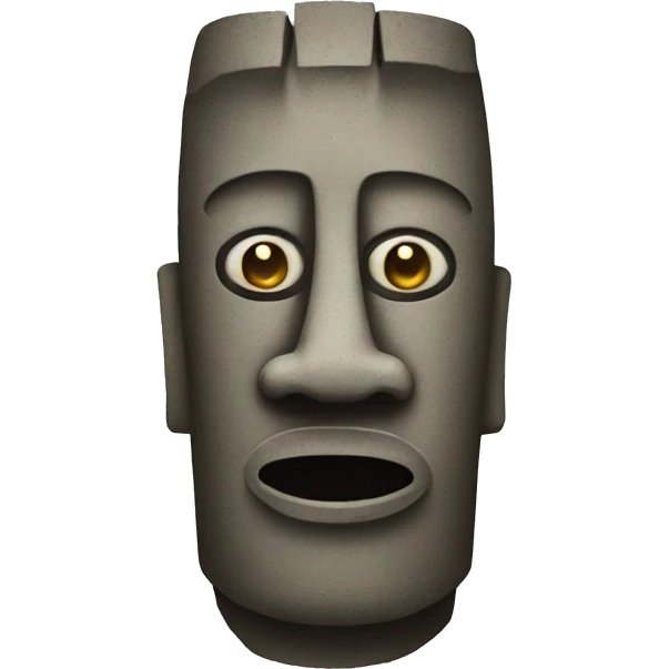 moai + clown emoji