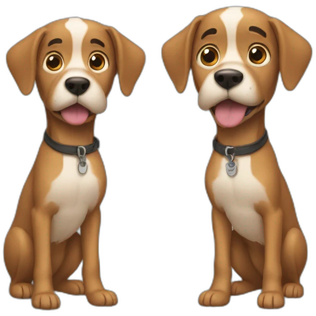 A dog man emoji