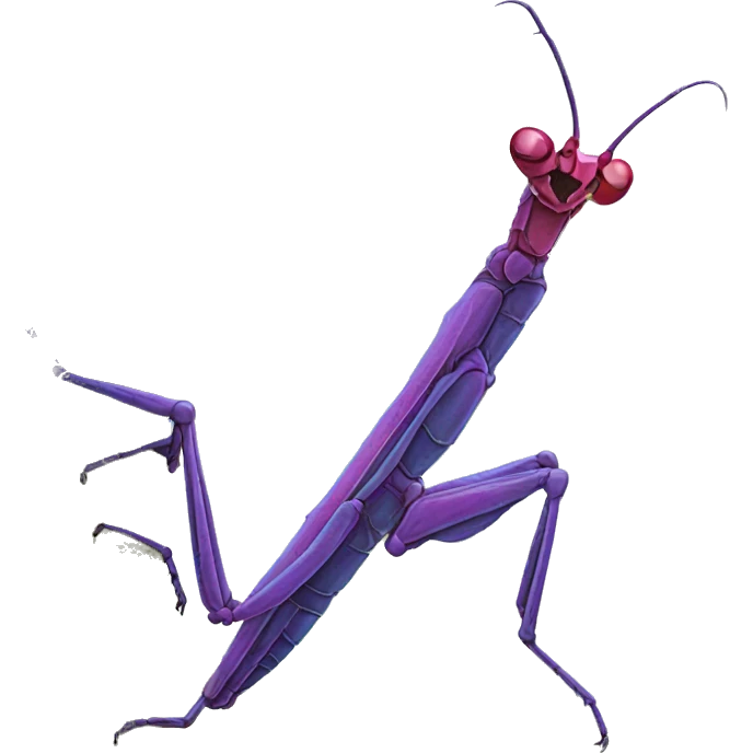Bright coloured Stick insect on branch  emoji