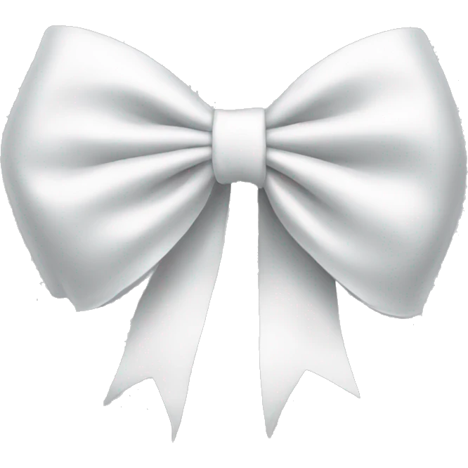 White bow emoji