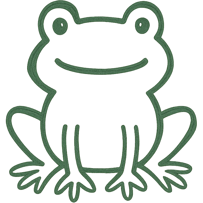 green frog emoji