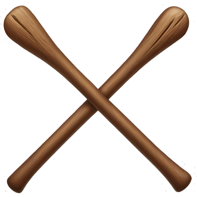brown wooden stick emoji