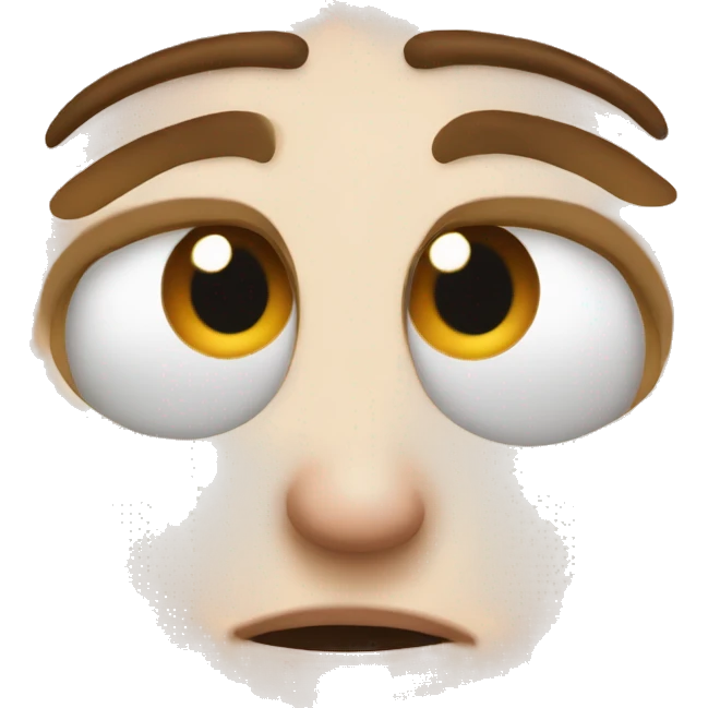 eyeroll emoji blushing emoji