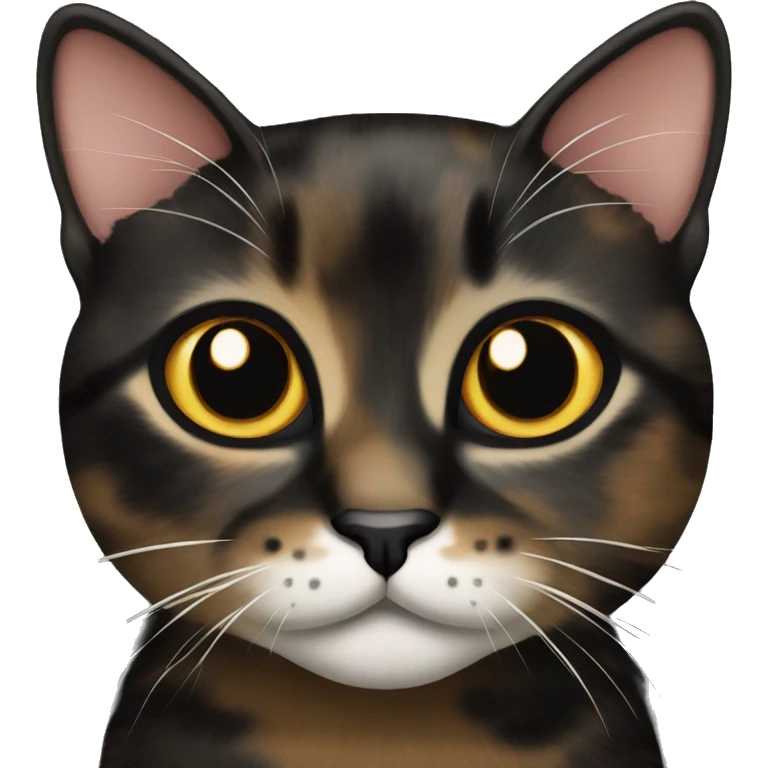black tortie kitty emoji