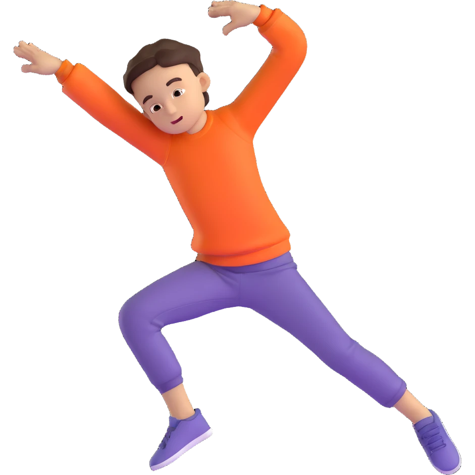 boy doing dab dance move emoji