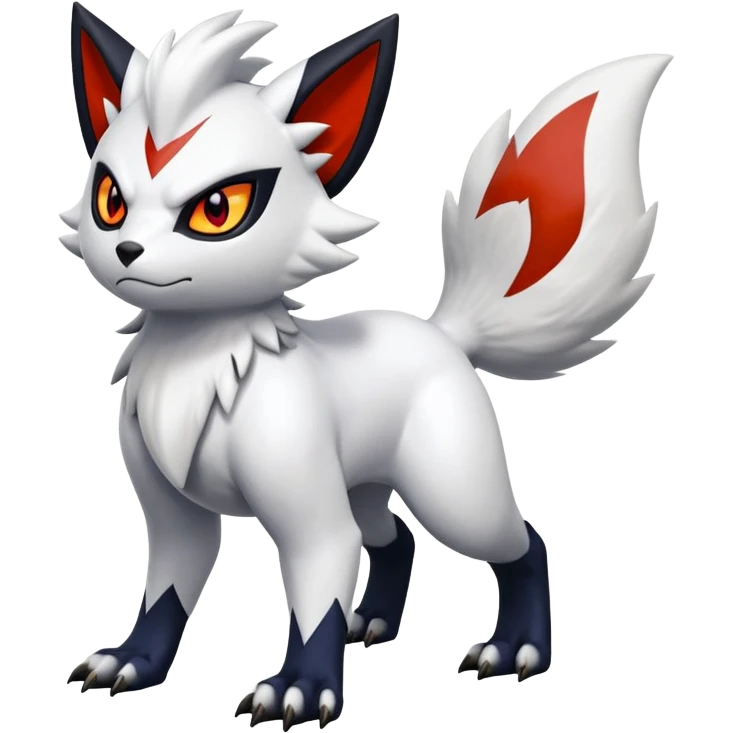 Shiny Litten-Zangoose-Absol-Hybrid (full body) emoji