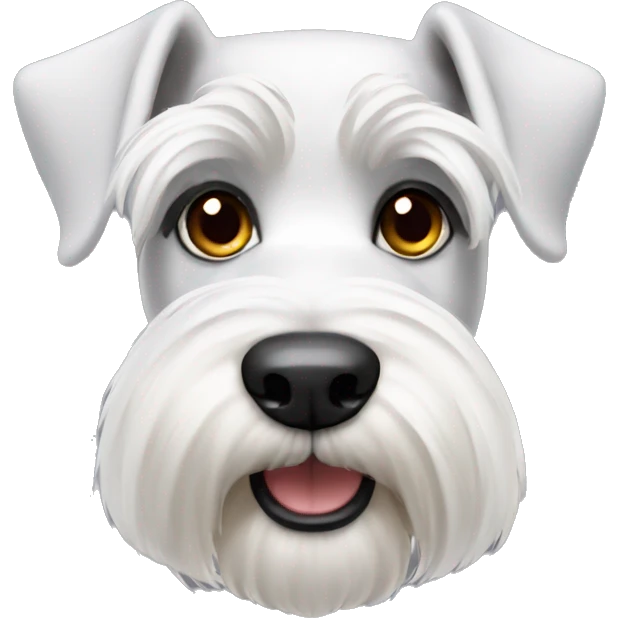 White Zwergschnauzer emoji