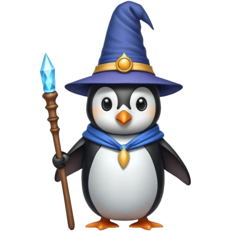 Penguin Wizard emoji