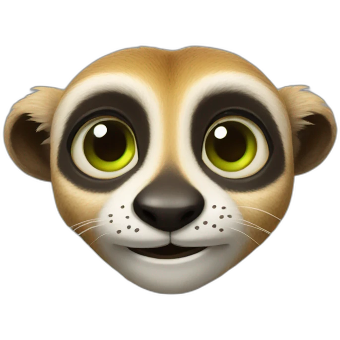 Suricate with an apple emoji