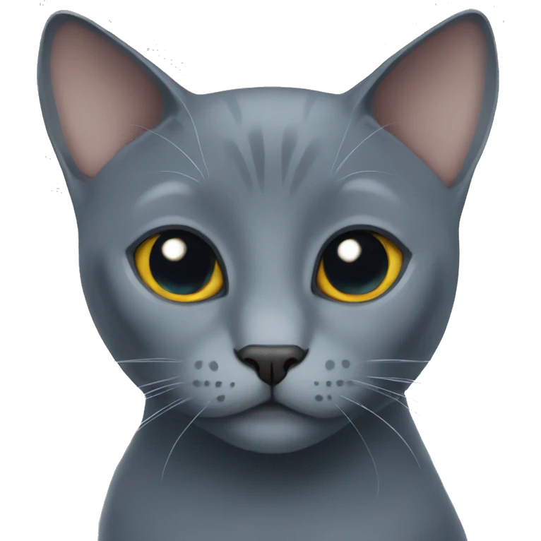 Russian blue cat emoji