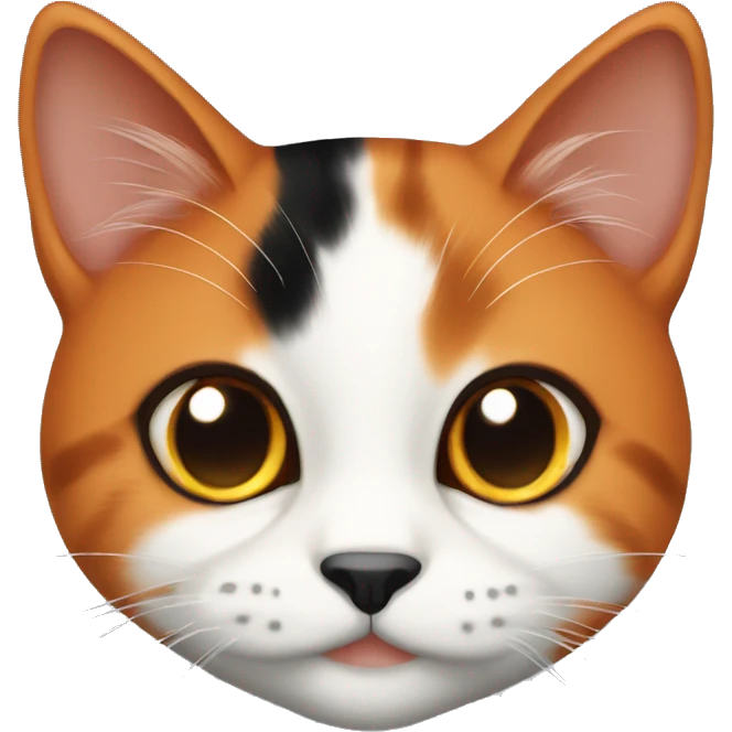 orange and black calico cat emoji