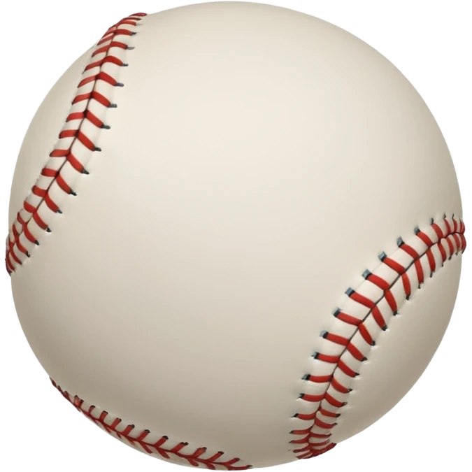white baseball thai is curving, visible wind marks around it emoji