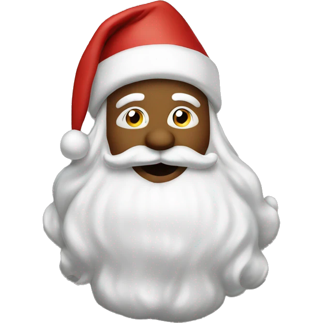 Santa sending kisses emoji