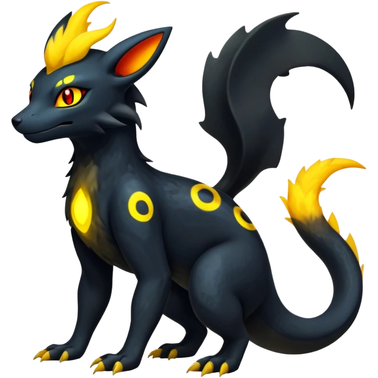 Salandit-Umbreon-Quilava-Fakémon-hybrid-creature (full body)  emoji
