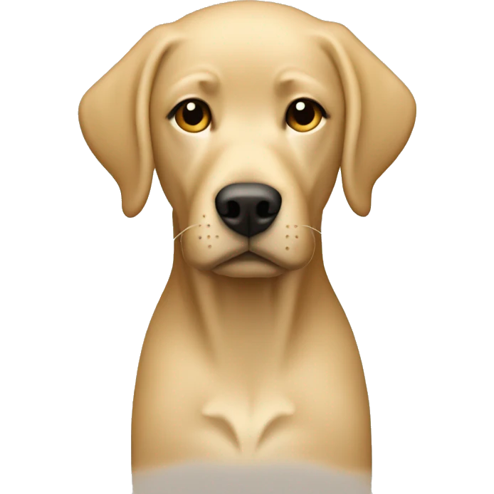 Labrador beige with blonde woman emoji