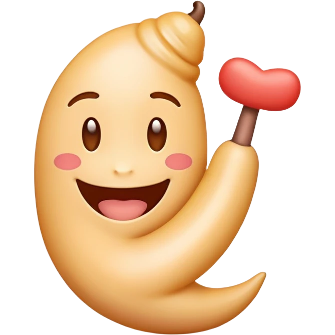An emoji with a penis emoji