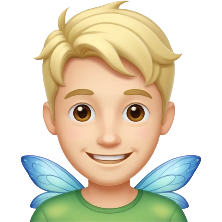 cartoon man character fairy face emoji