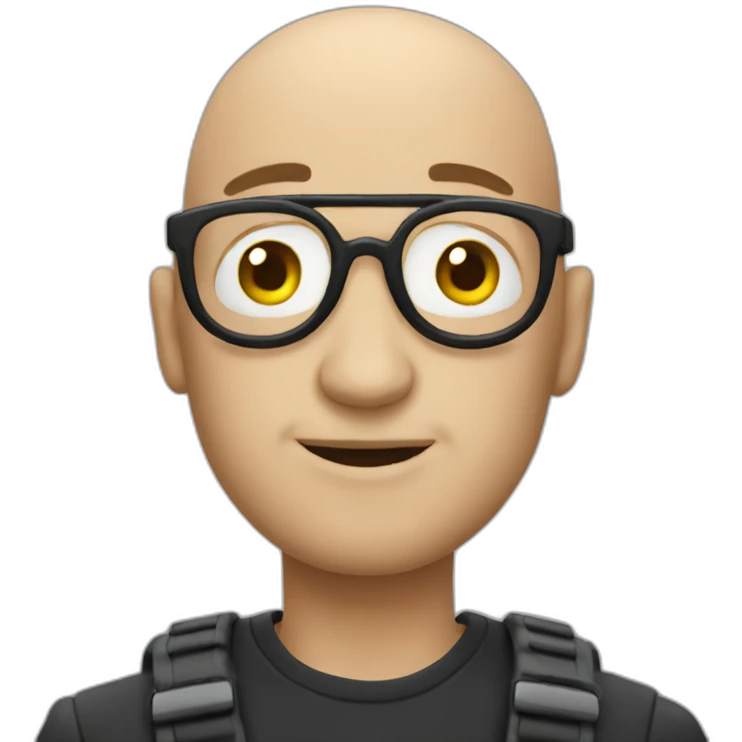 bald man with tentacles emoji