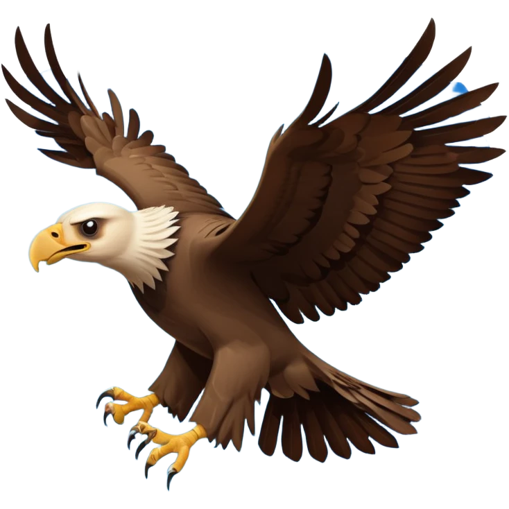 vulture fighting a hawk emoji