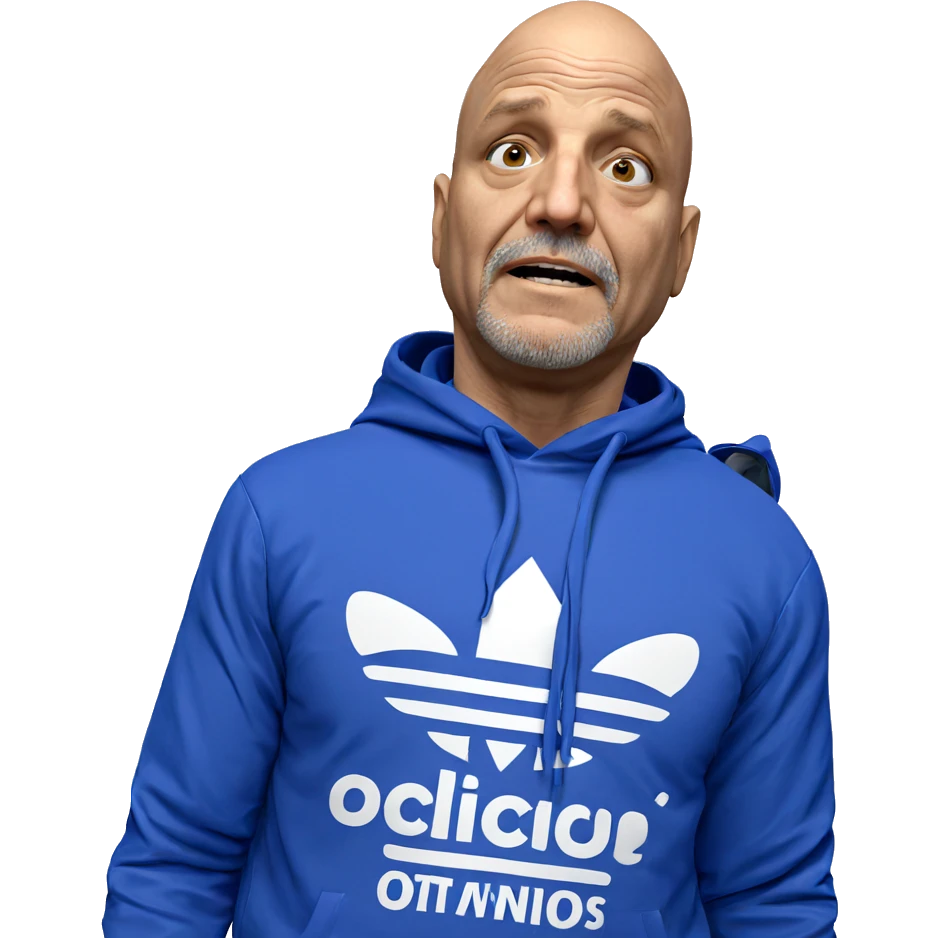 bald man in a hoodie emoji