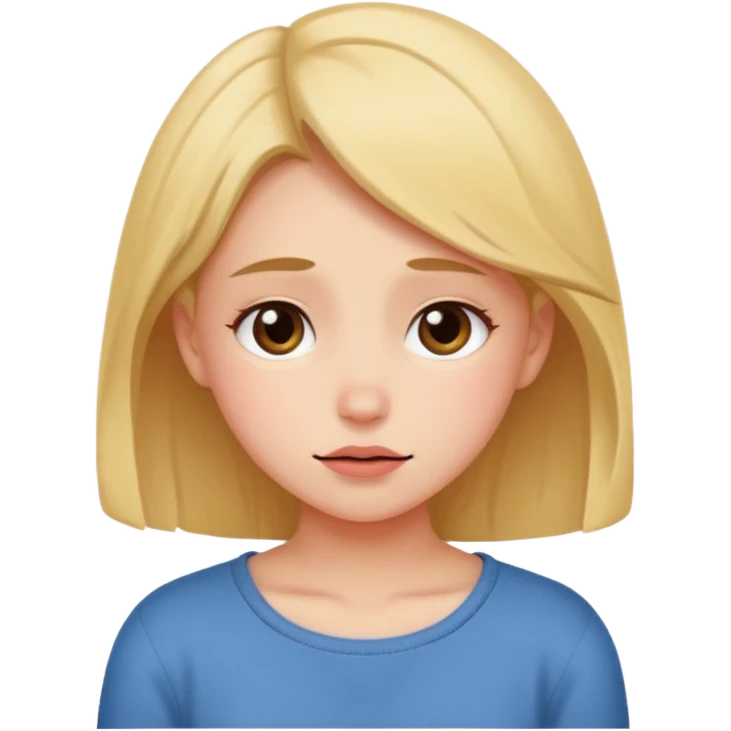 girl getting shy because she has crush on boy emoji