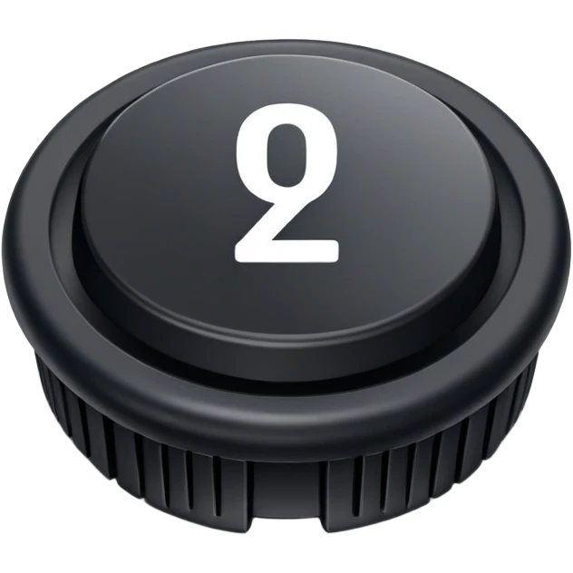 Number 0 keycap, keyboard button with the digit zero emoji