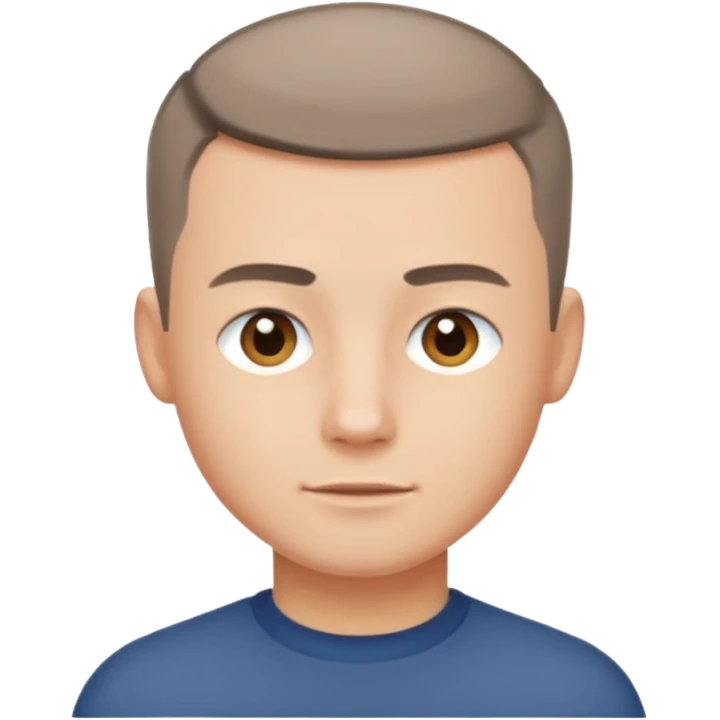 crew cut shorter hair emoji