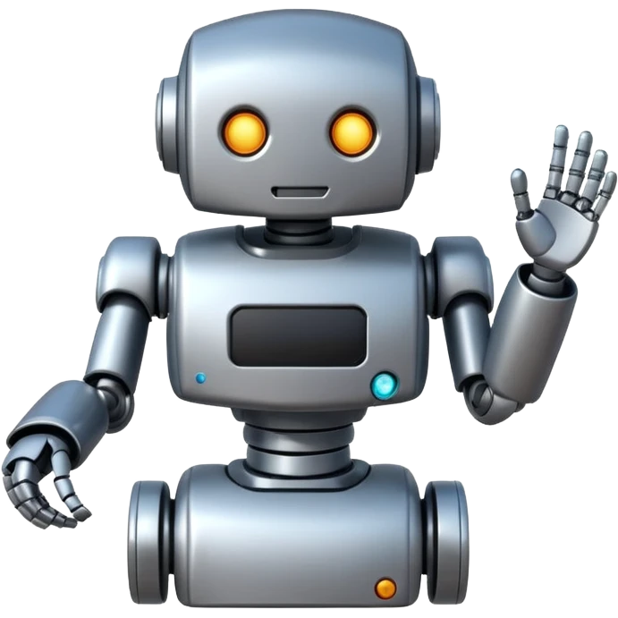 pricetag on robot emoji