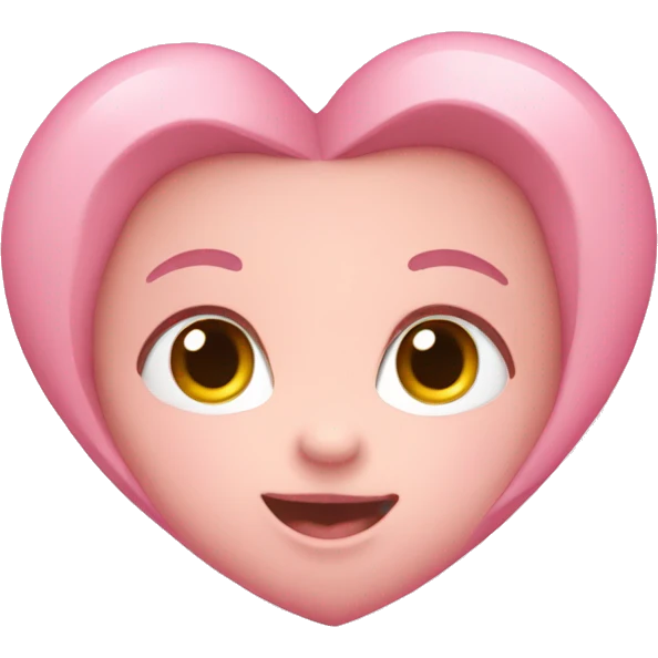 Baby pink heart emoji