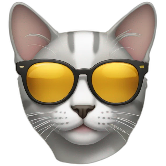 Cat with sunglasses emoji