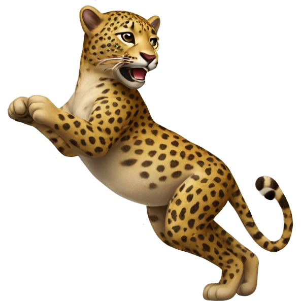 Léopard qui dance emoji