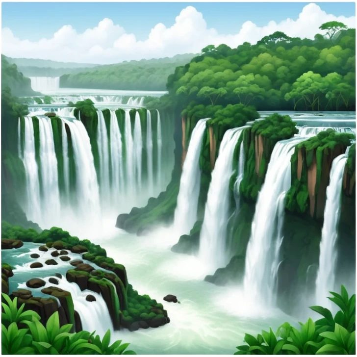 iguazu waterfalls emoji