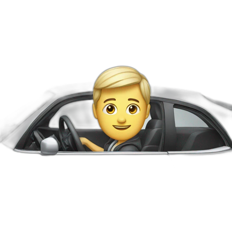 car with driver  emoji