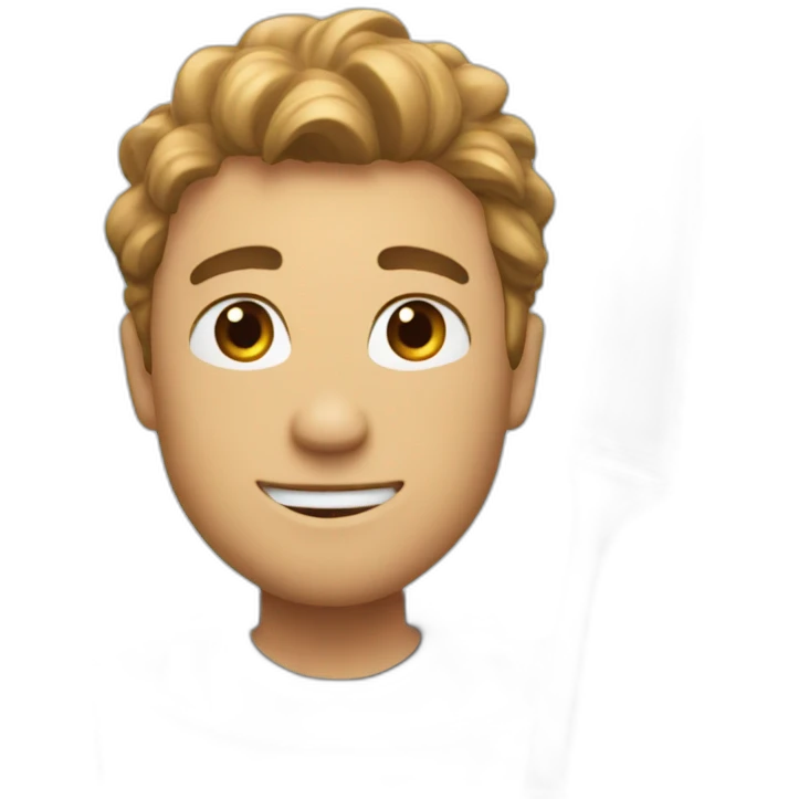 Guy brush and friends emoji