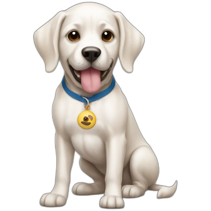 Chien avec le maillot de berkane emoji