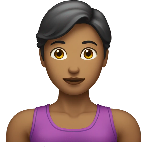 Femme qui travail les biceps aux haltères emoji
