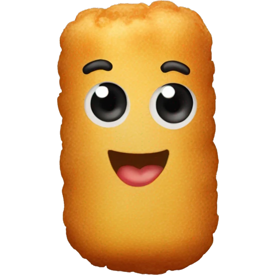 single Tater tot emoji