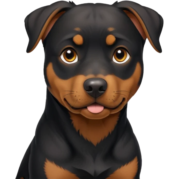 black and tan doberman rottweiler mix emoji