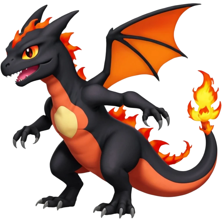 Salandit-Noibat-Litten-Duskull-Charizard-Hybrid (Full body) emoji